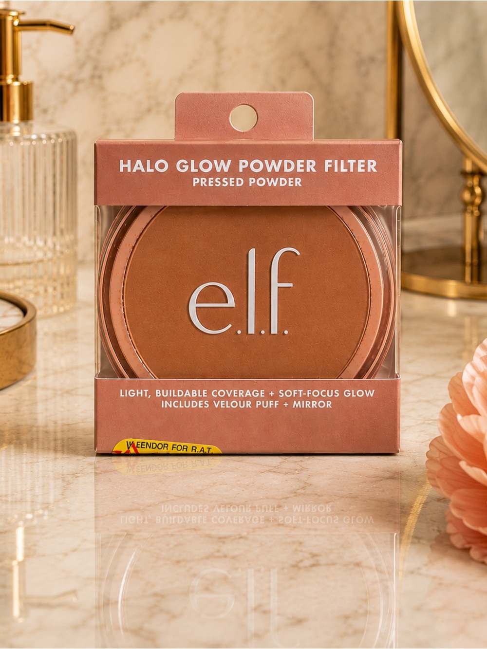 NEW e.l.f. Halo Glow Powder Filter Pressed Powder Rich Warm